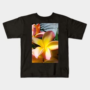 plumeria-flowers-frangipani-floral-awesome-bossom-shirtyshirto-91 Kids T-Shirt